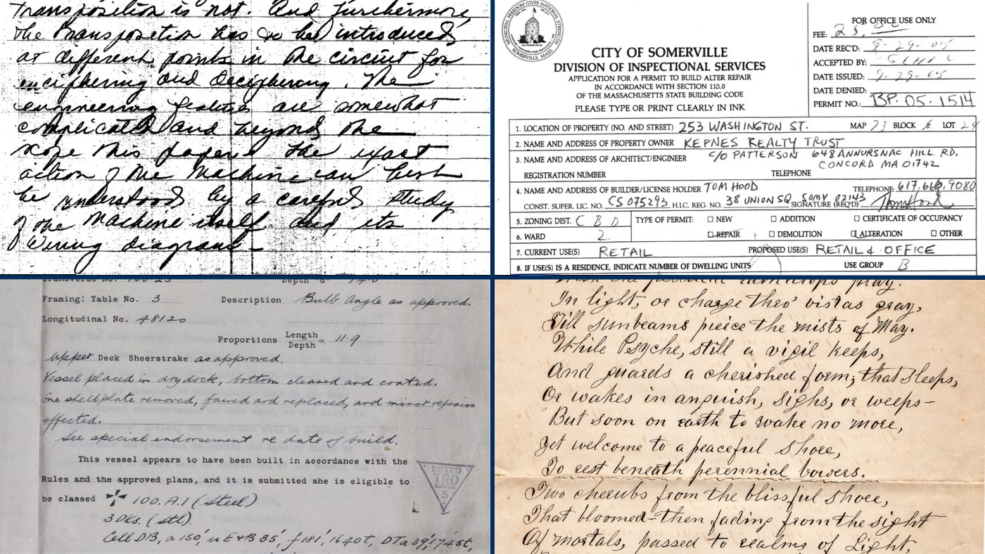 Historical handwritten documents