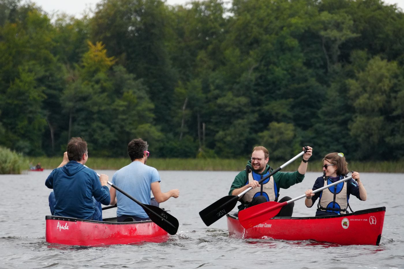 Canoe trip at the 2026 team workshop