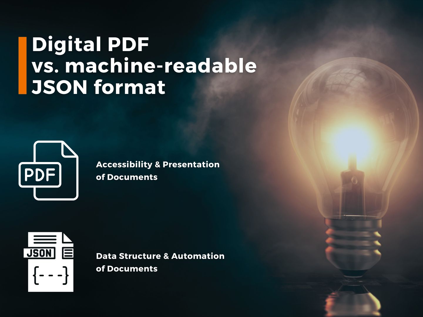 Digital PDF vs. machine-readable JSON format_Image