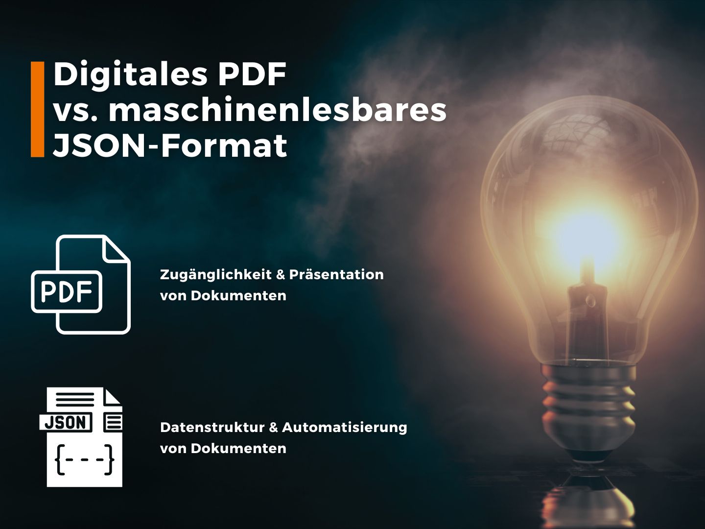 Digitales PDF vs. maschinenlesbares JSON-Format_Bild