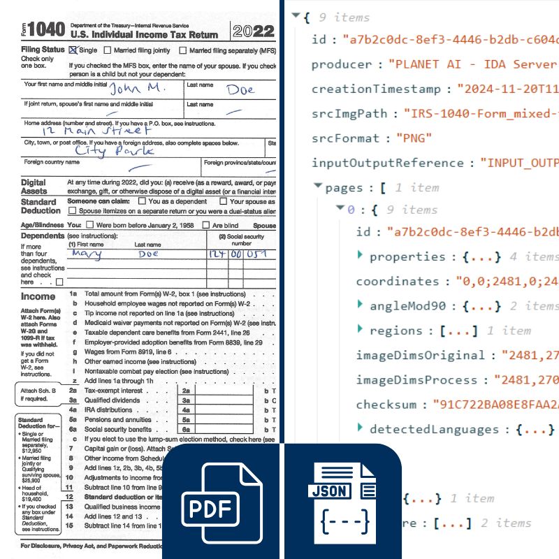 Structured Data_PDF & JSON