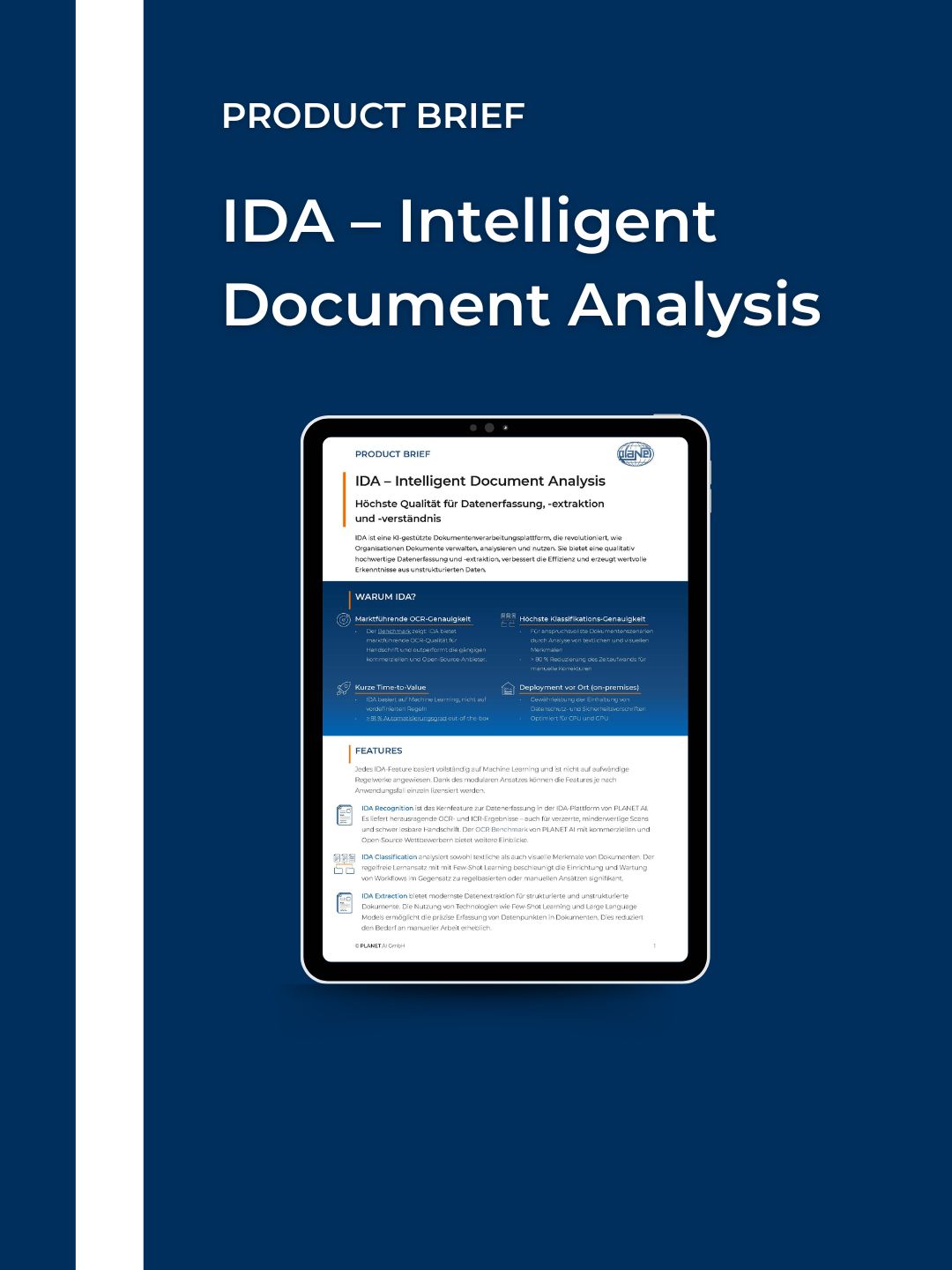 Product Brief IDA Snippet (DE)