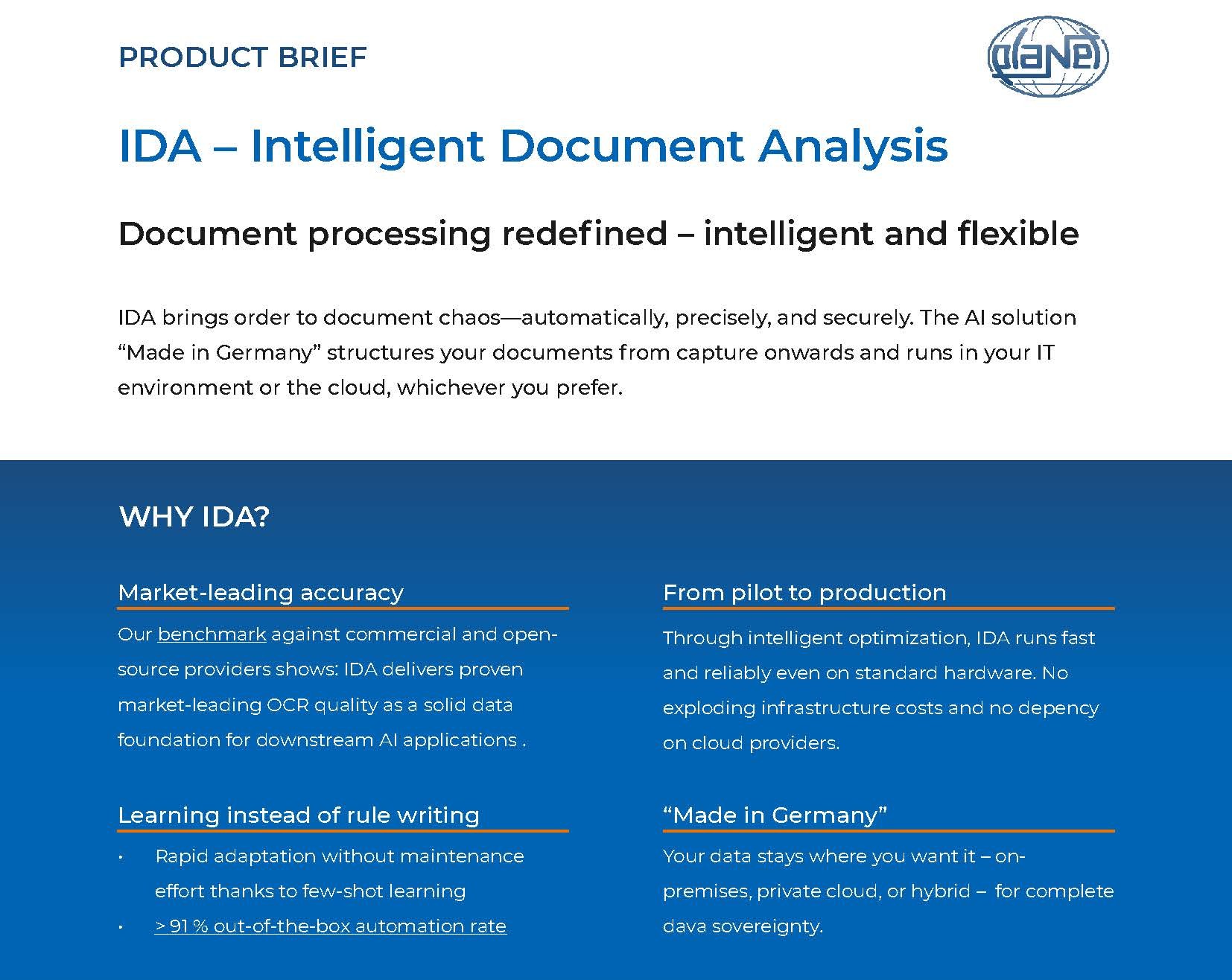 Product Brief IDA 5.4 - EN Snippet