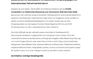 Screenshot Pressemitteilung Fachpresse DocVQA
